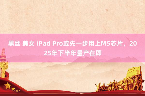 黑丝 美女 iPad Pro或先一步用上M5芯片，2025年下半年量产在即