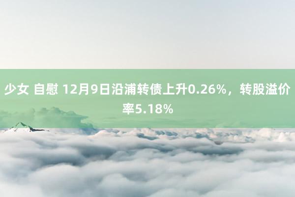 少女 自慰 12月9日沿浦转债上升0.26%，转股溢价率5.18%