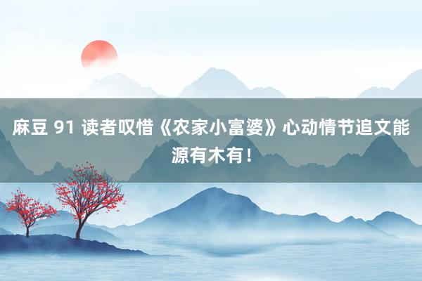 麻豆 91 读者叹惜《农家小富婆》心动情节追文能源有木有！