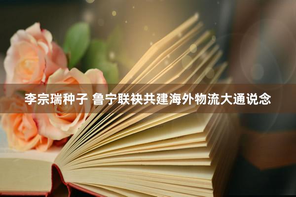 李宗瑞种子 鲁宁联袂共建海外物流大通说念