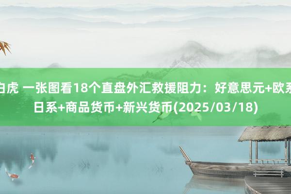 白虎 一张图看18个直盘外汇救援阻力：好意思元+欧系日系+商品货币+新兴货币(2025/03/18)