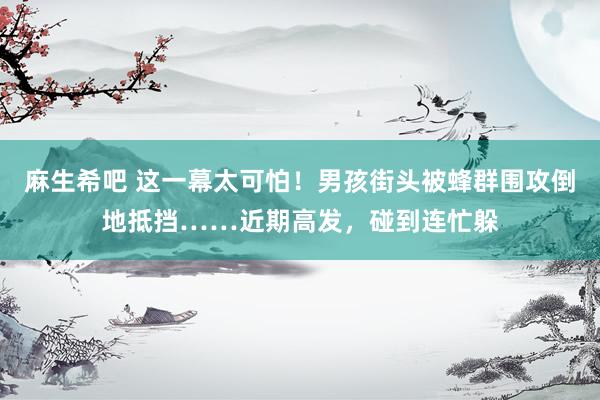 麻生希吧 这一幕太可怕！男孩街头被蜂群围攻倒地抵挡……近期高发，碰到连忙躲
