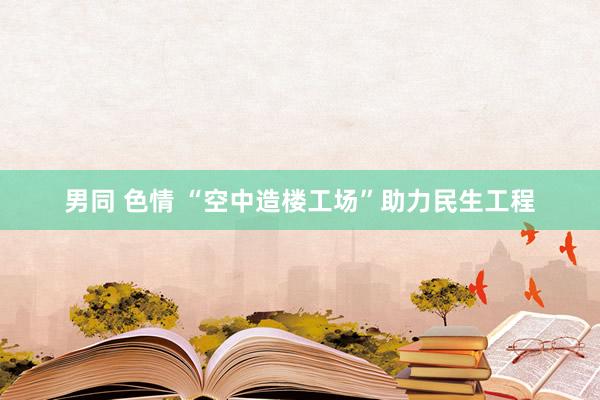 男同 色情 “空中造楼工场”助力民生工程
